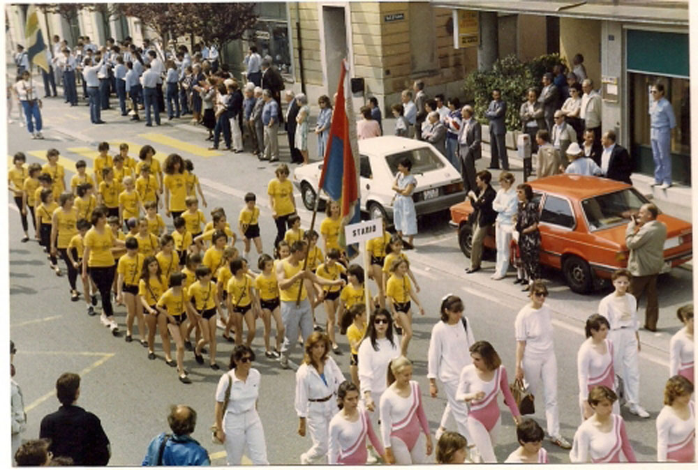 La SFG Stabio al convegno di Balerna, anno 1987
